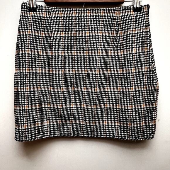 Shein Houndstooth Mini Pencil Skirt Size M - Picture 4 of 7